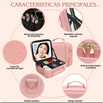 COSMETIQUERA CON ESPEJO LADIES  LED !!